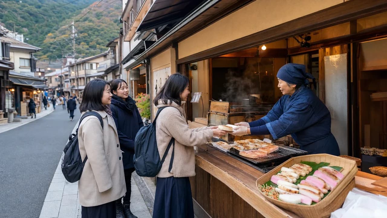 Hakone-Yumoto Street Food Guide: Best Bites & Shotengai Map