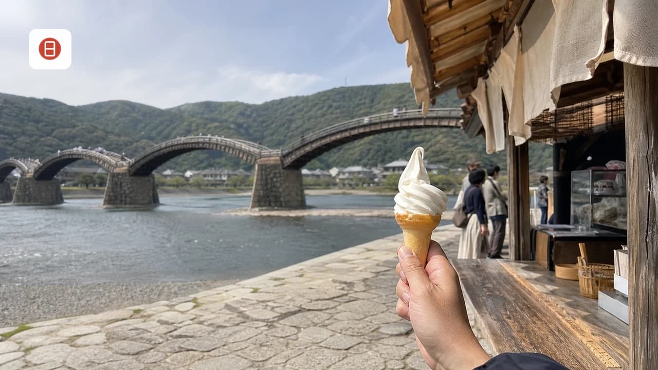 Kintaikyo Bridge Food and Ice Cream Guide