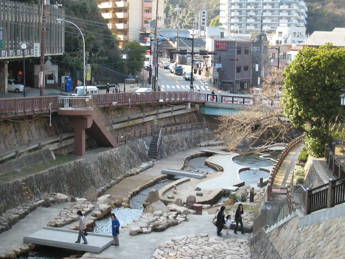 Arima Onsen kinsen gold spring — arima onsen, Kobe Japan