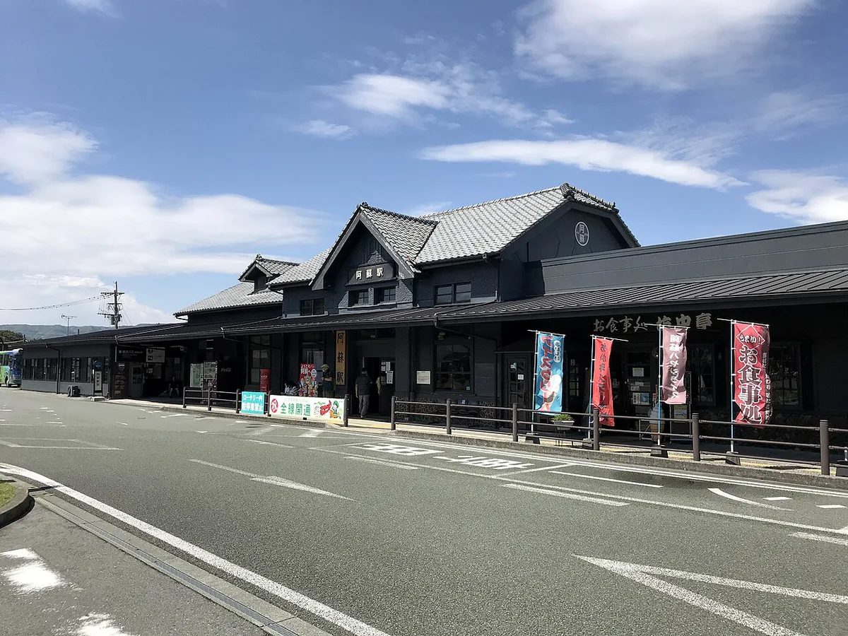 Affordable vegetable set meal near Aso Station, Japan — 2