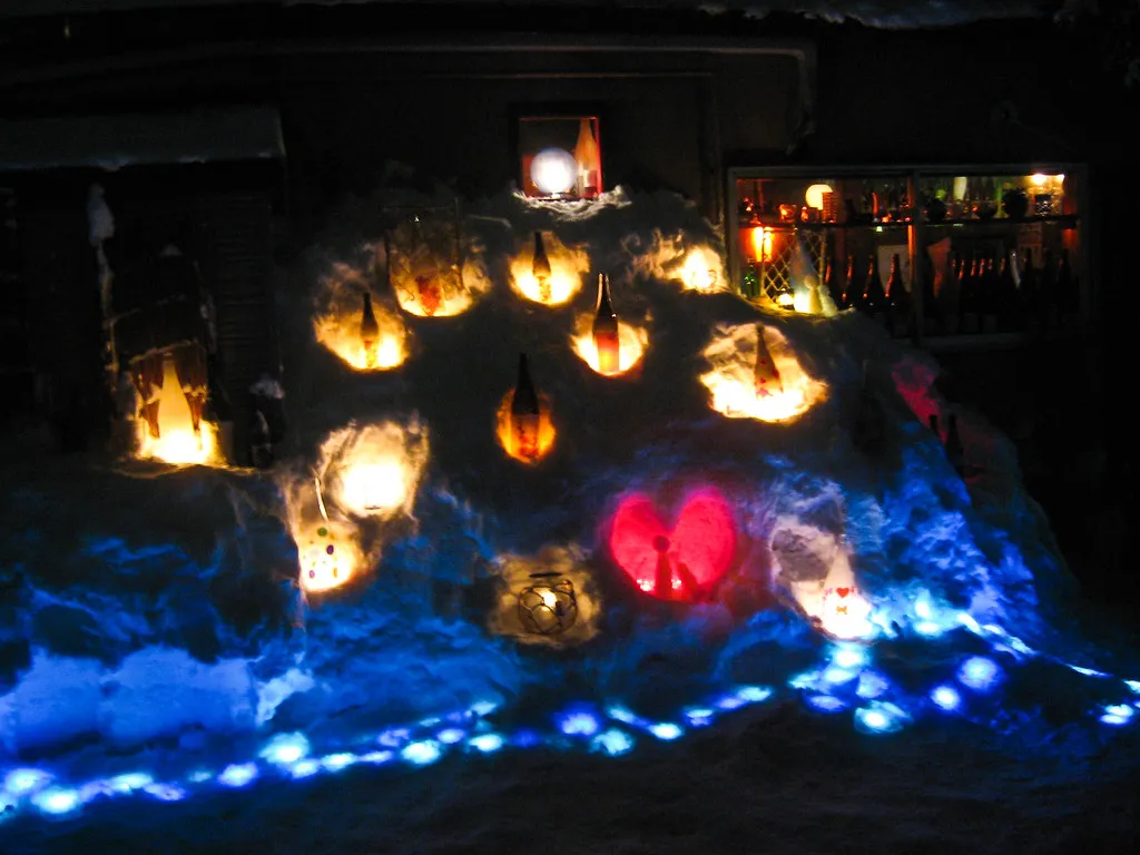 Otaru snow light path winter — Otaru, Hokkaido