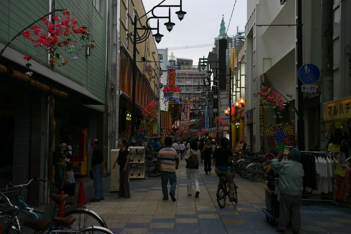 Shinsekai Osaka street — budget accommodation in osaka in Osaka, Japan
