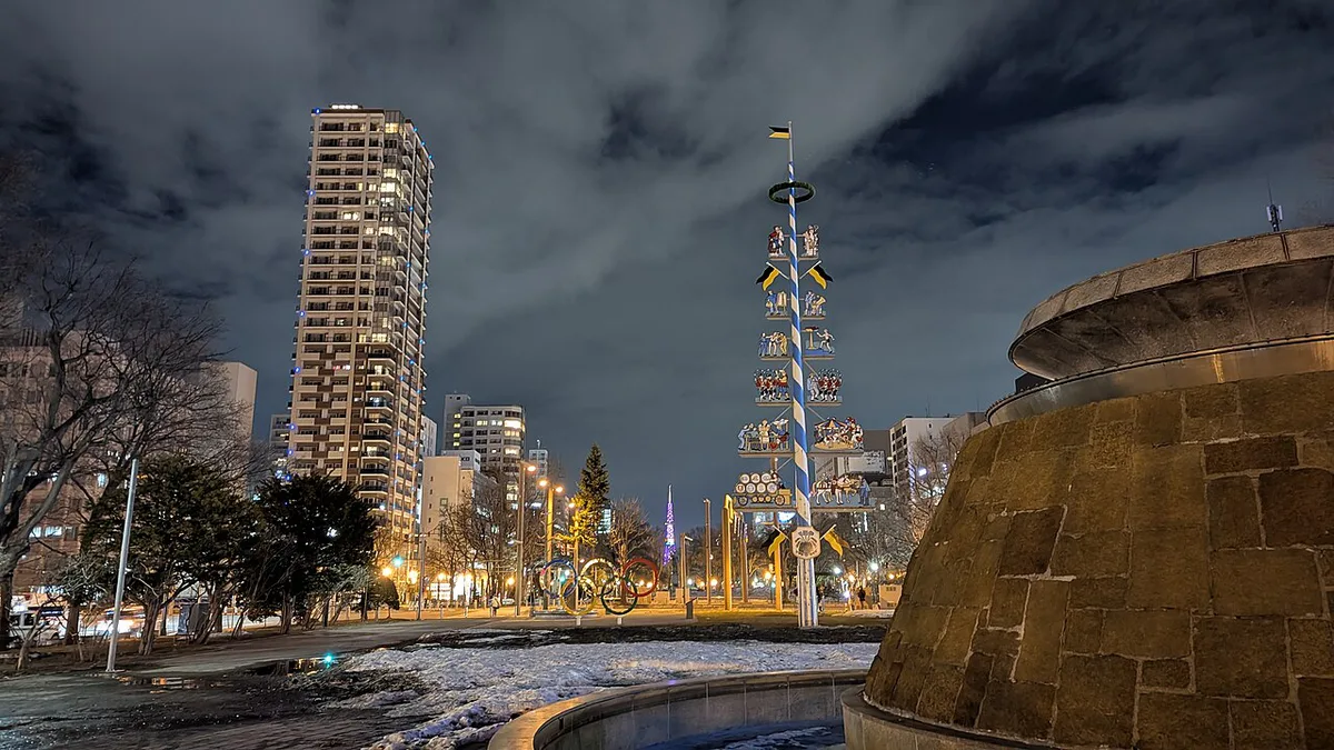 Odori Park in Sapporo - Hokkaido Prefecture at night in March 2026 — 2
