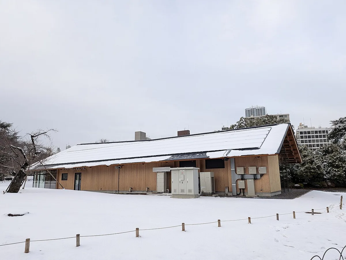Shinjuku Gyoen Museum in the snow (19037) — 1