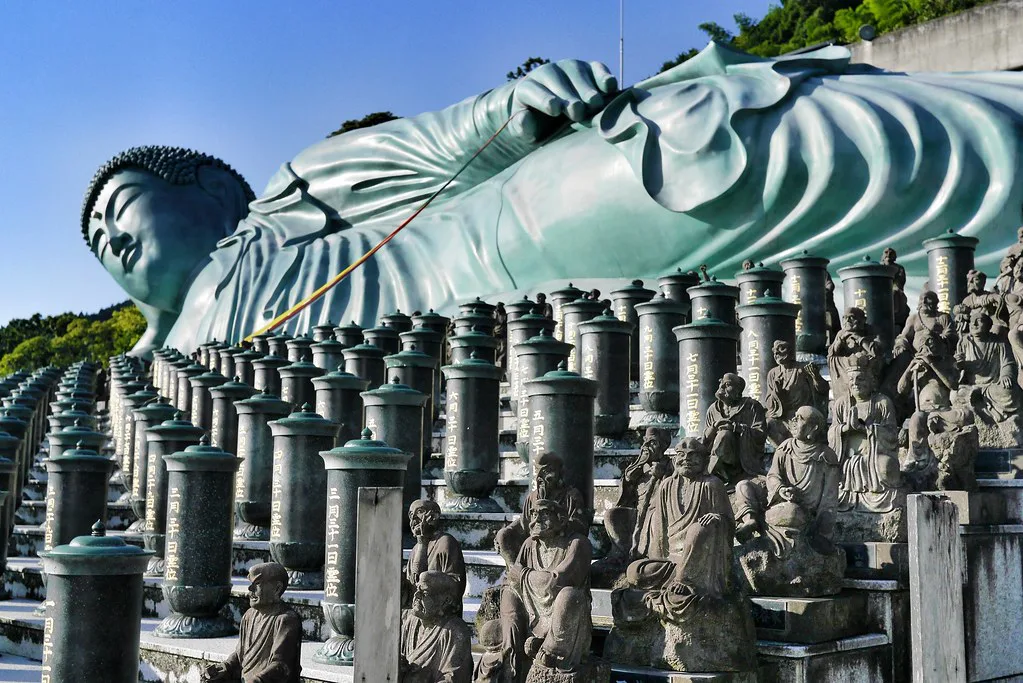 Nanzoin Temple reclining Buddha Sasaguri Fukuoka