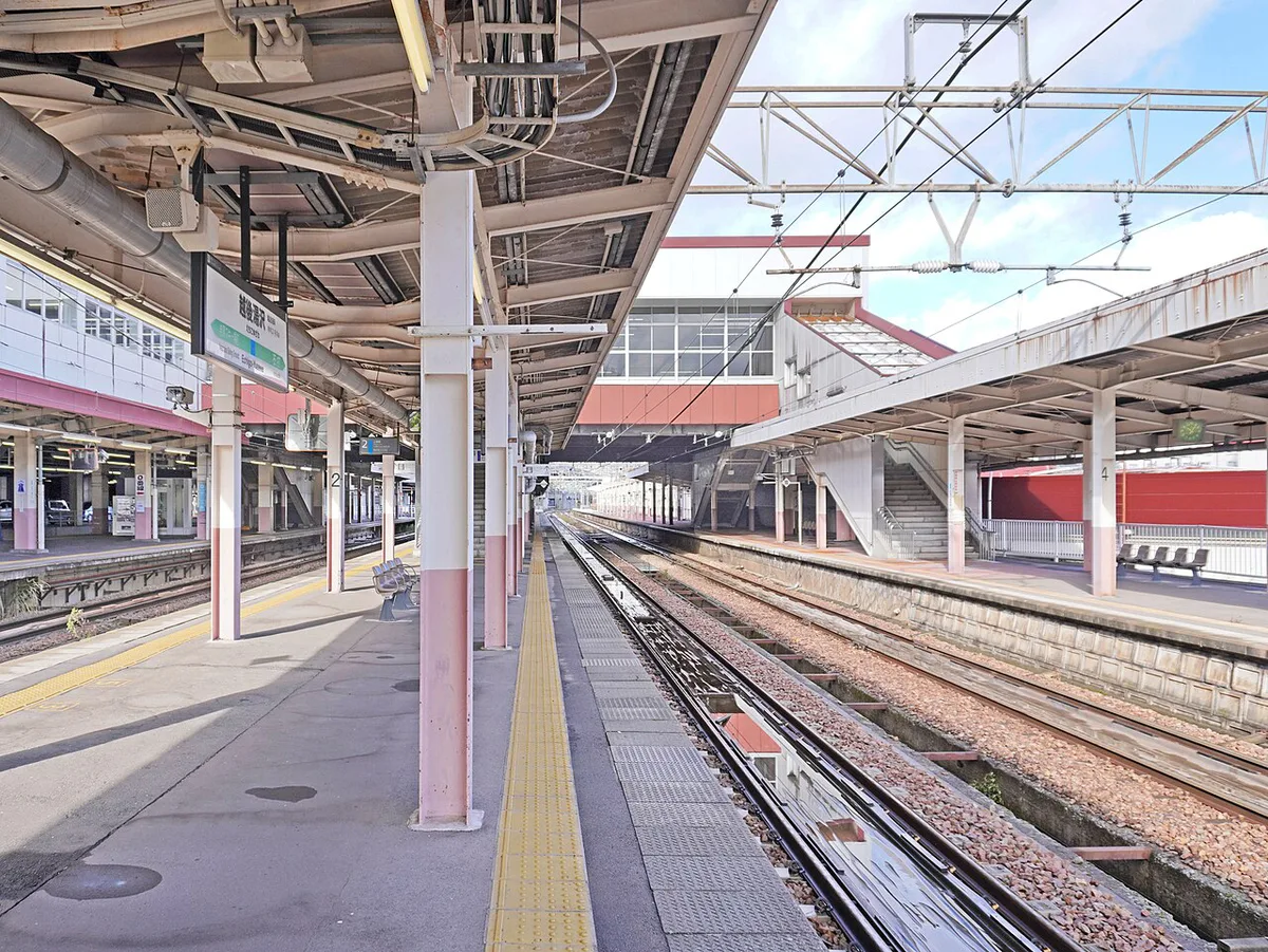 Gondola base connecting GALA Yuzawa Snow Resort to the train platform, Japan — 1