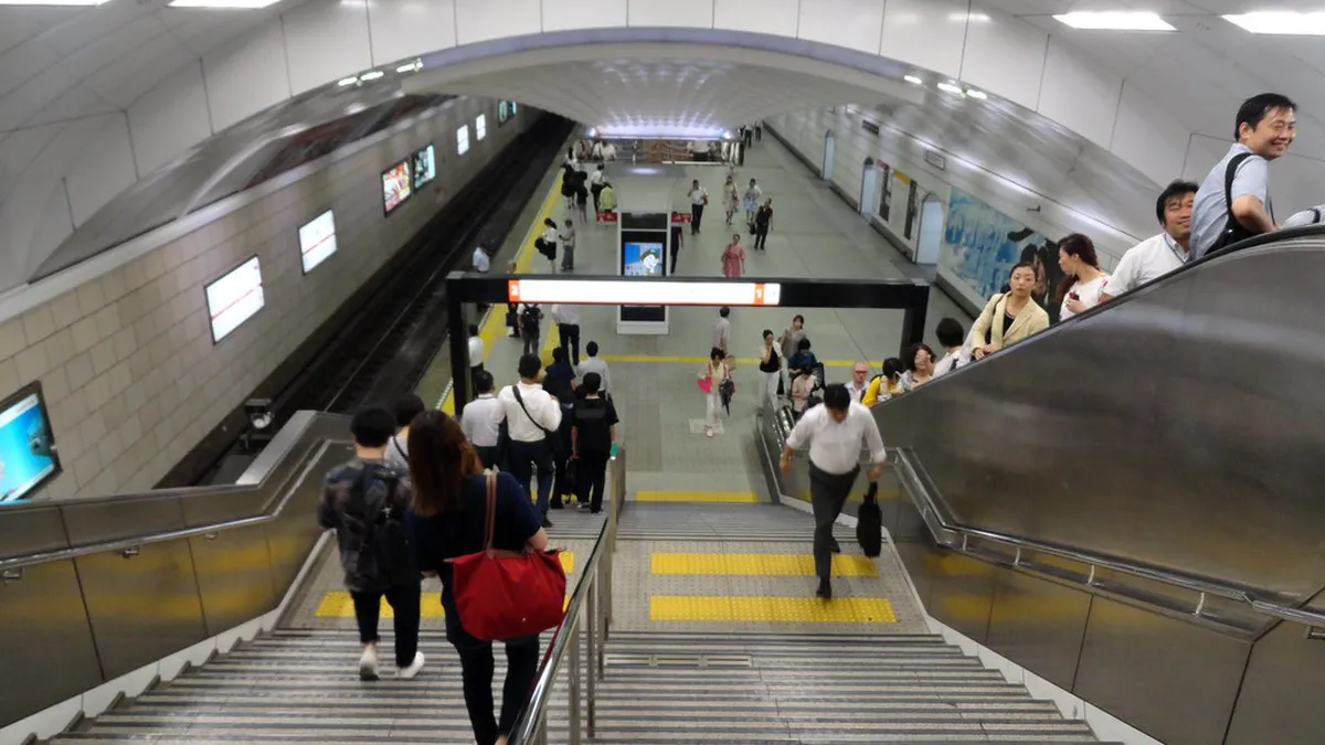 Osaka metro train — getting around osaka in Osaka, Japan