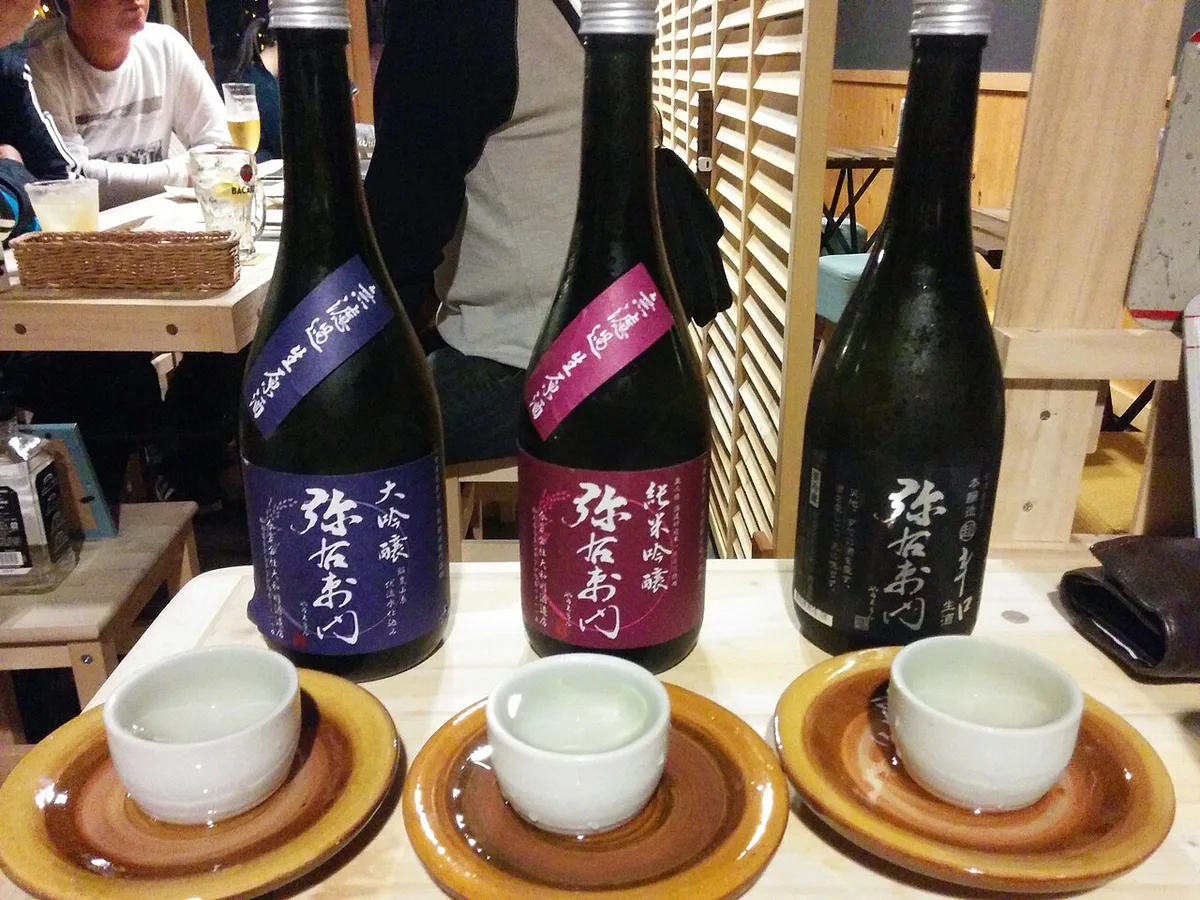 Traditional sake brewery tasting room near Gifu, Japan — 1