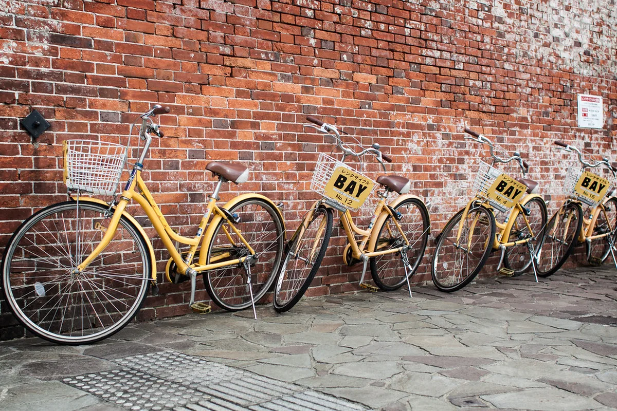 Bay red brick in Hakodate, Hokkaido