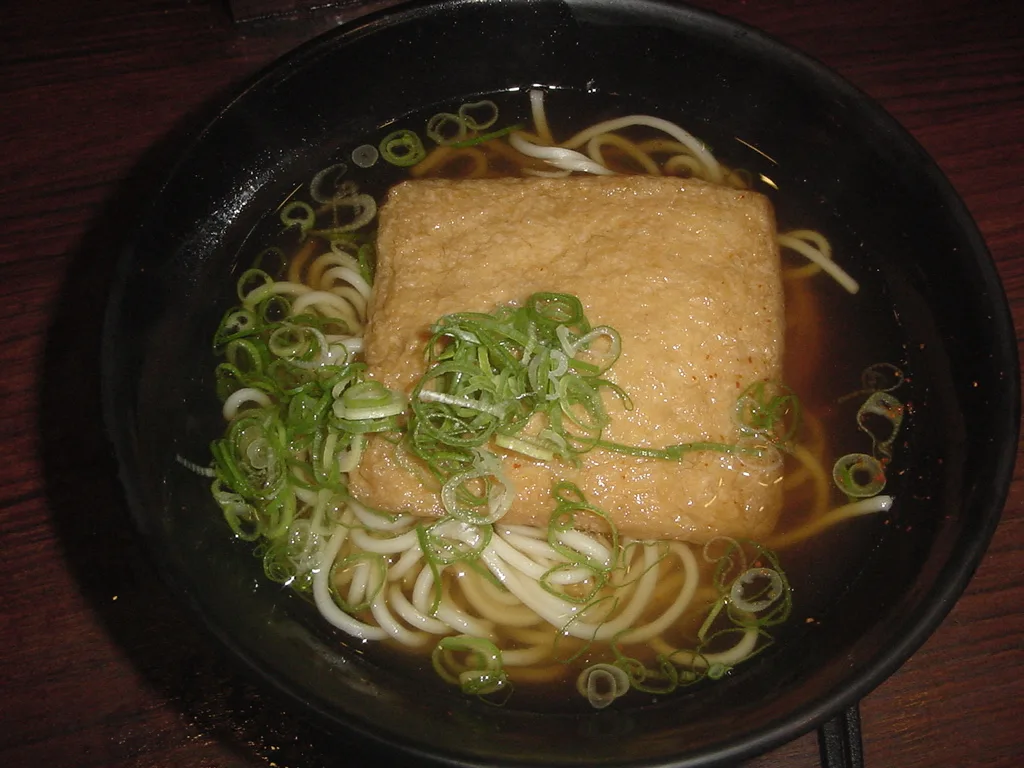 A steaming bowl of Himeji ekisoba at the railway station, Japan — 1