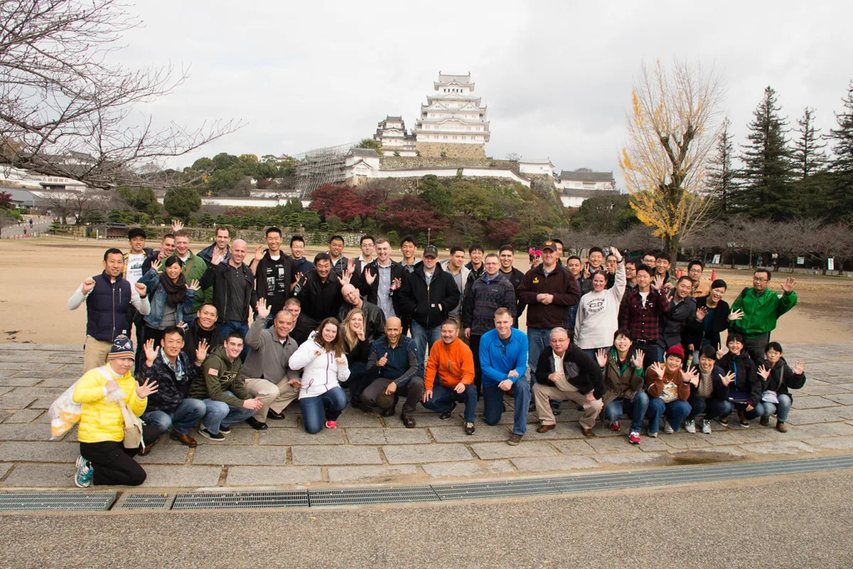 The Maniden hall of Engyo-ji clinging to Mount Shosha