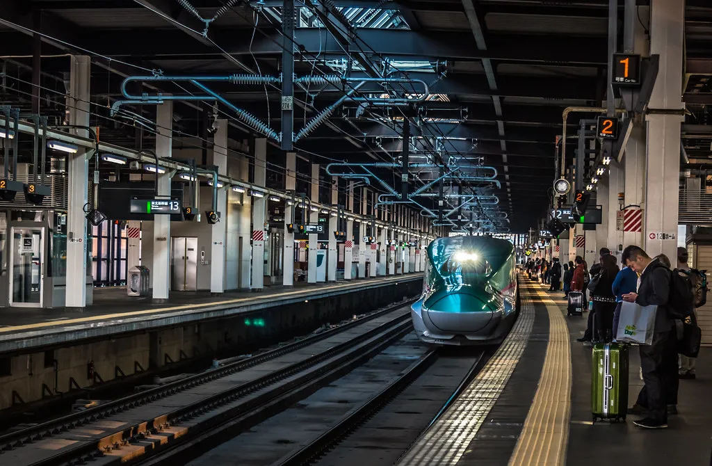 Tohoku Shinkansen train — Hiraizumi, Japan