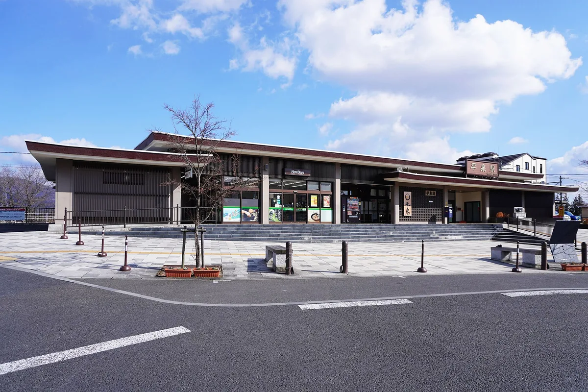 JR East Hiraizumi Station building, Iwate Pref 20240212.jpg