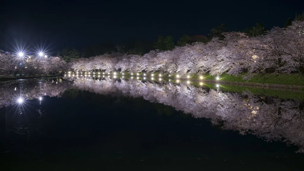 Hirosaki Castle sakura moat — Hirosaki, Japan