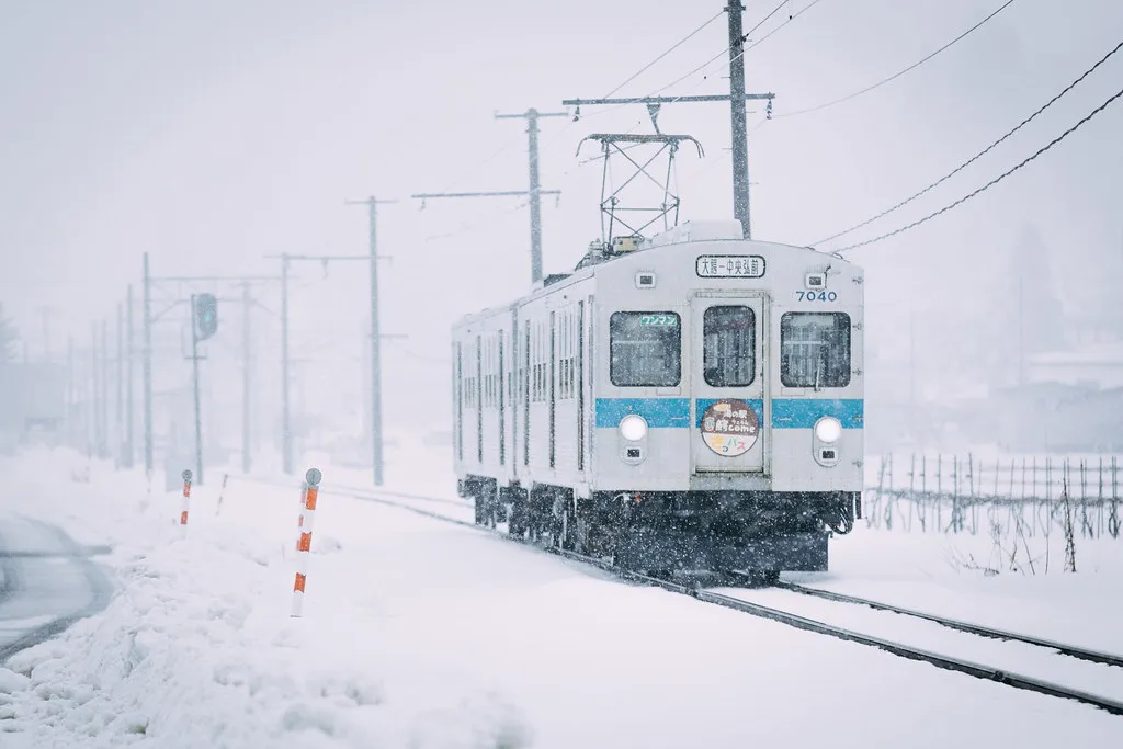 Aomori countryside train — Hirosaki, Japan
