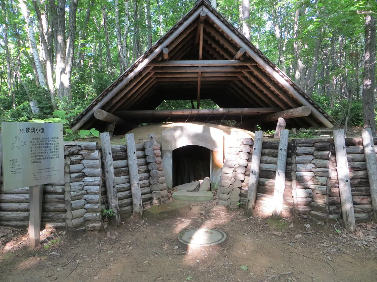 Pioneer-era wooden buildings of the Historical Village of Hokkaido open-air museum in Sapporo's eastern suburbs