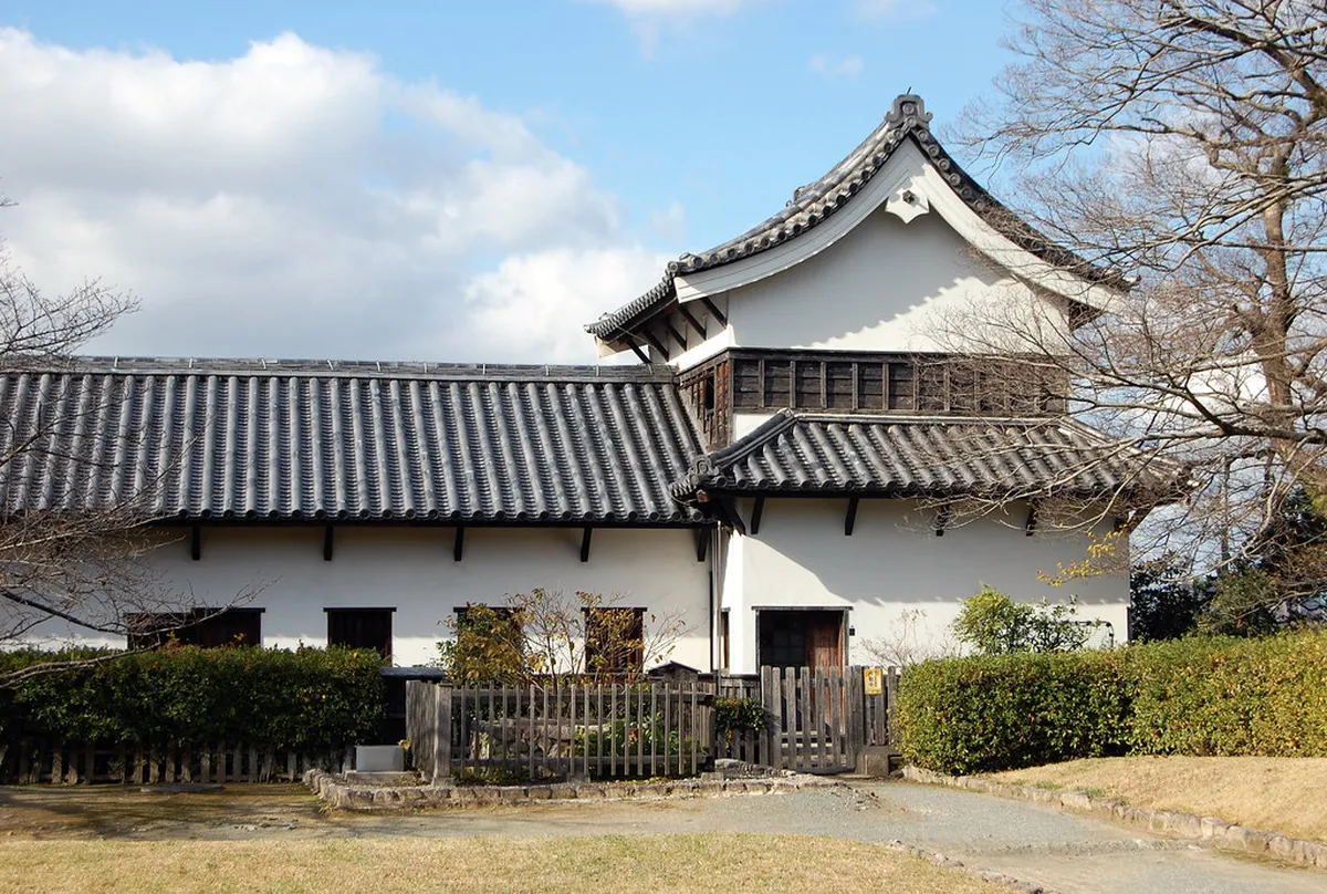 Tamon Yagura turret and original stone ramparts at Fukuoka Castle Maizuru Park Japan
