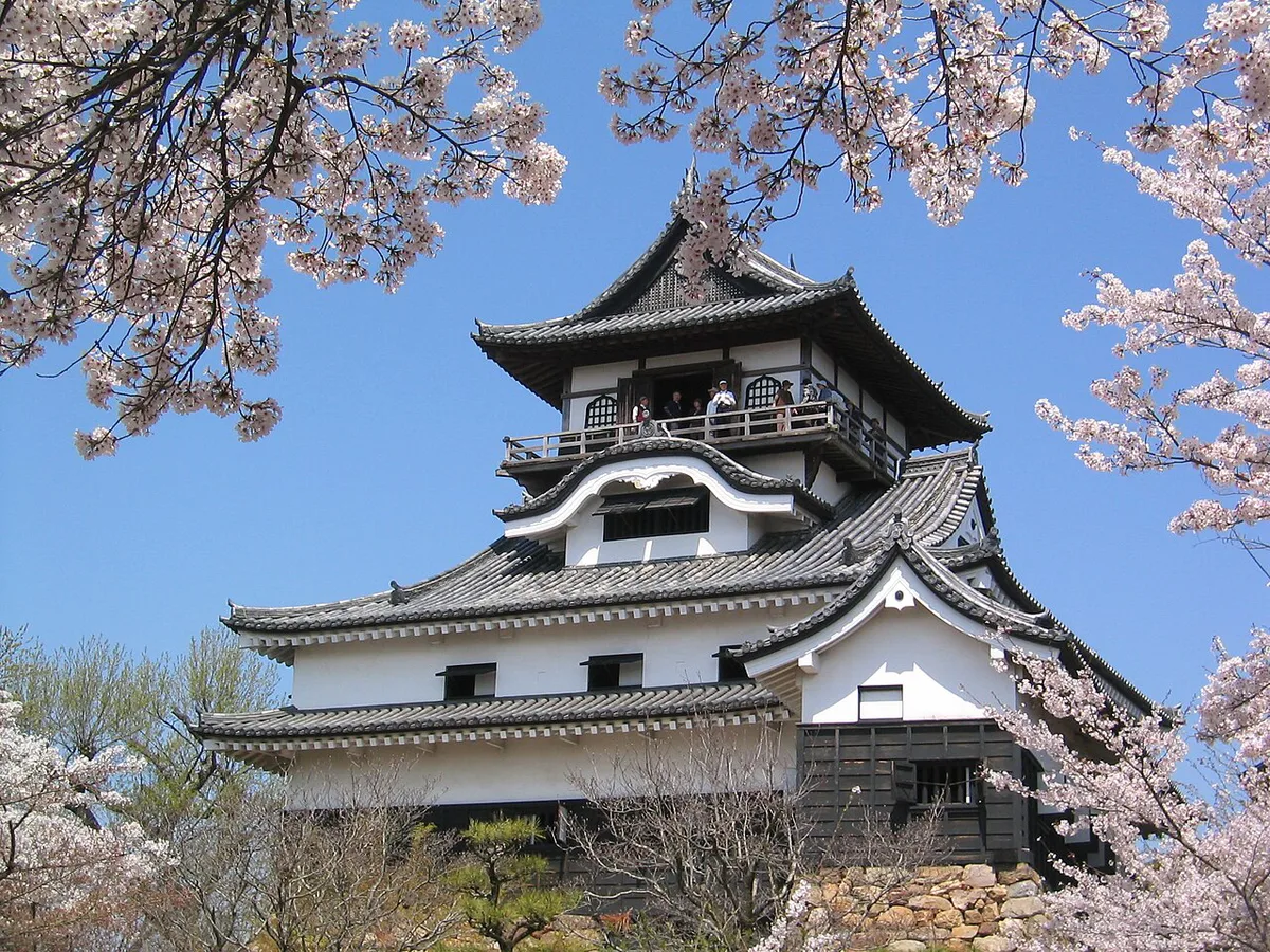 Street food stalls along Honmachi-suji in Inuyama's old castle town, Japan — 1