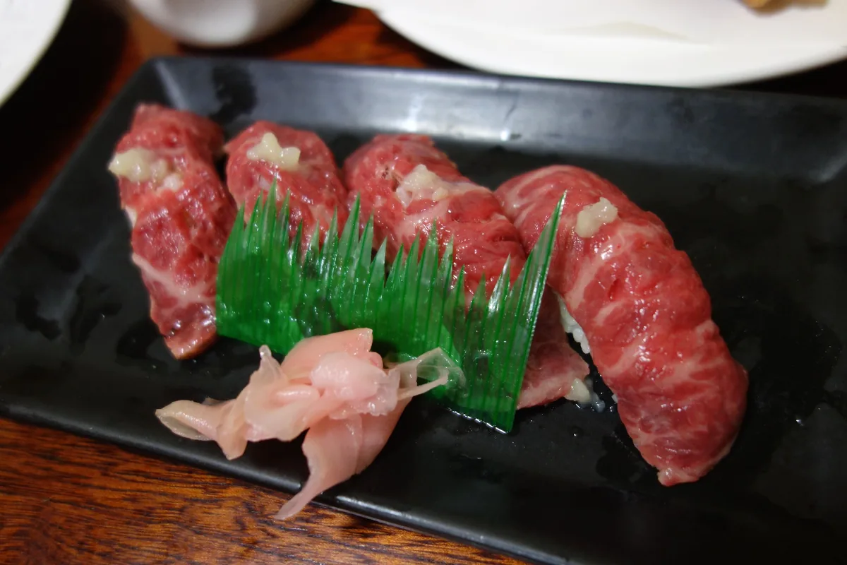 Ishigaki beef sushi