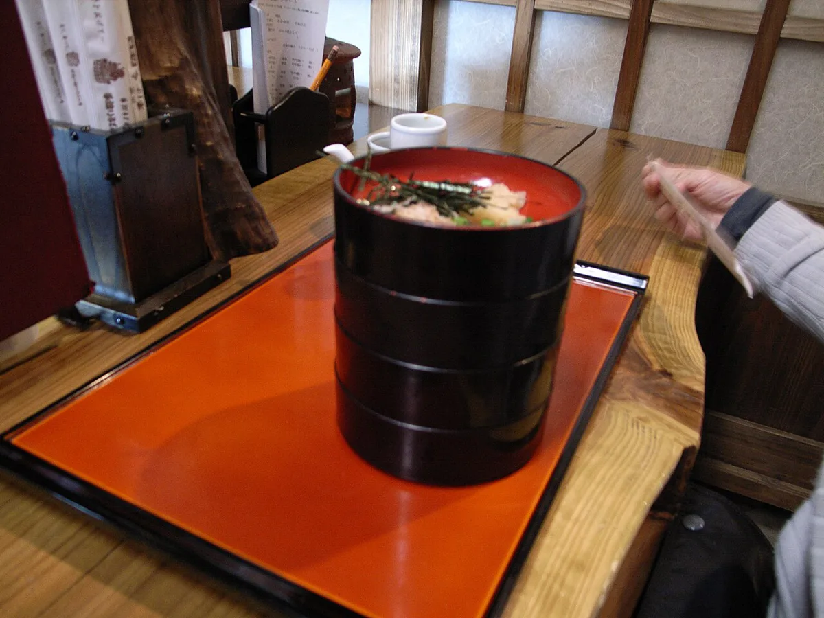 Three-tier warigo Izumo soba — 1