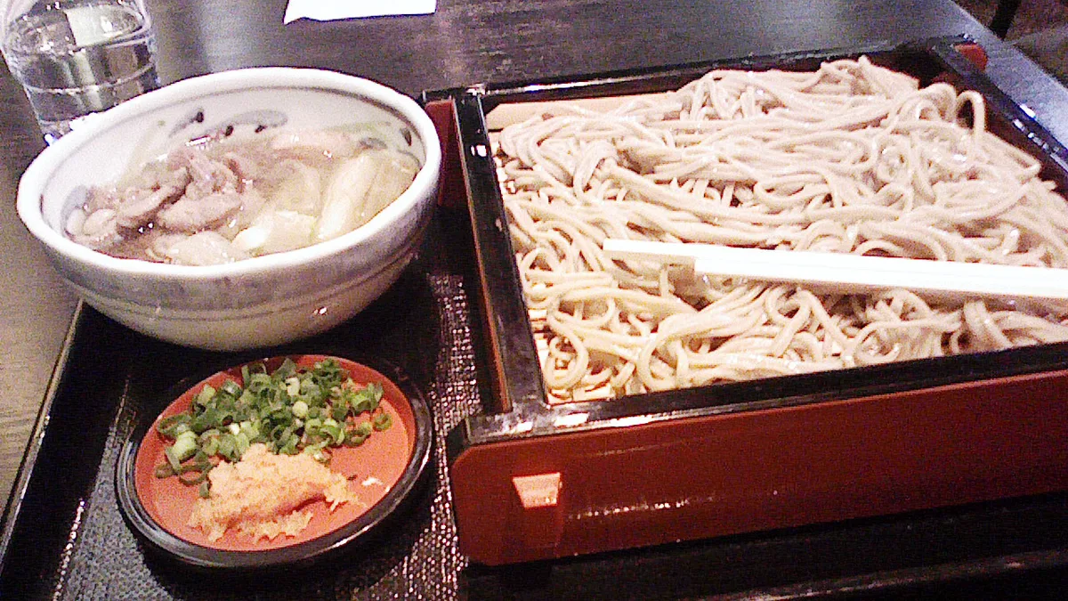 Three-tier warigo Izumo soba — 2