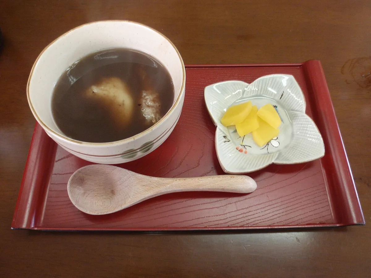 Sweet Izumo zenzai with mochi — 1