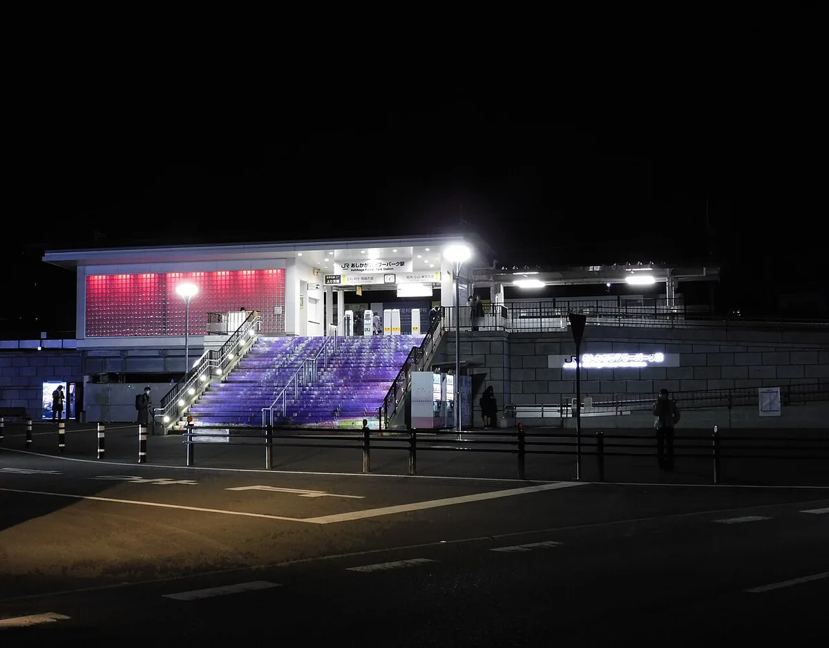 Illuminated winter light display at Nabana no Sato, Japan — 2
