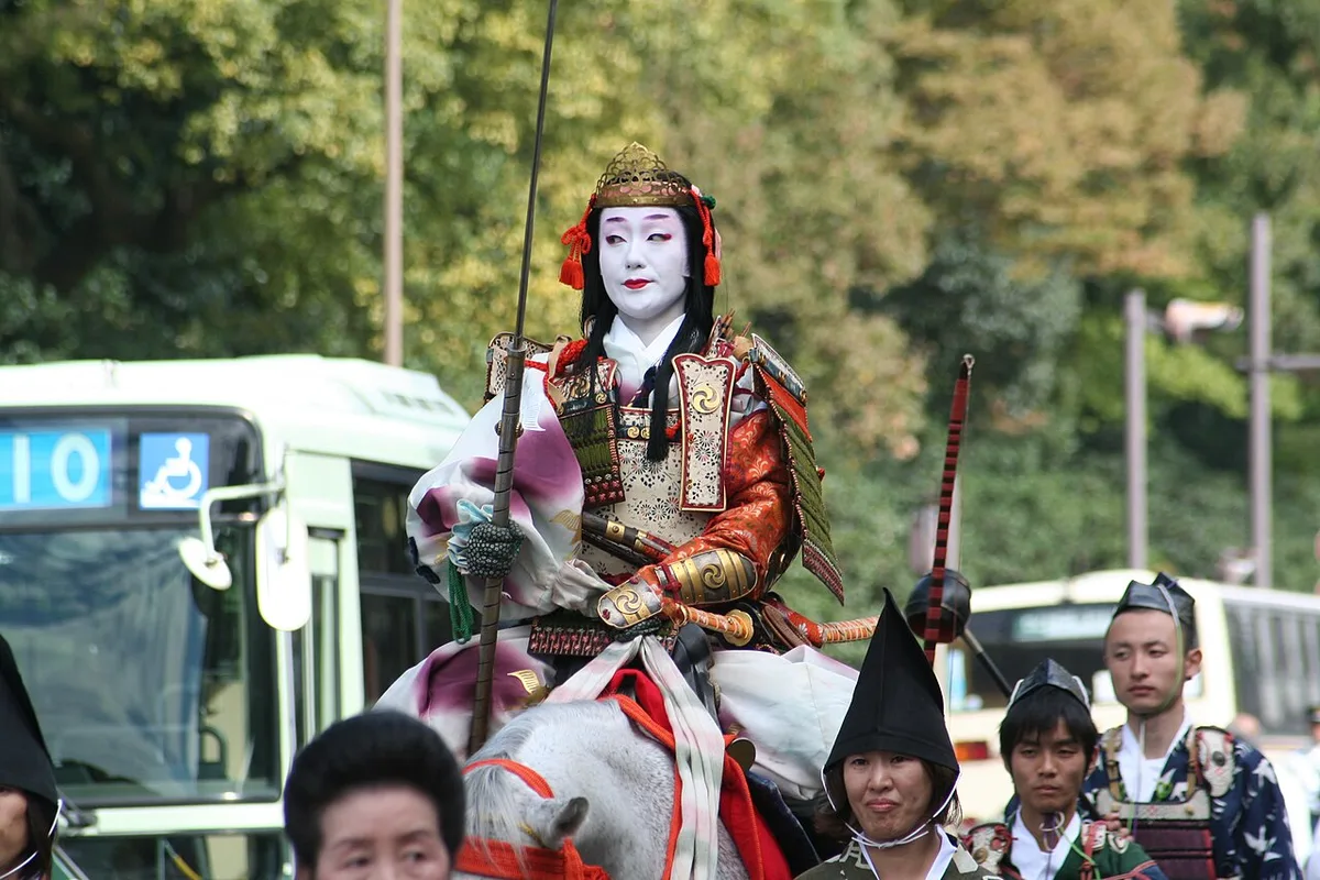 Historical costume procession during Jidai Matsuri in Kyoto, Japan — 2
