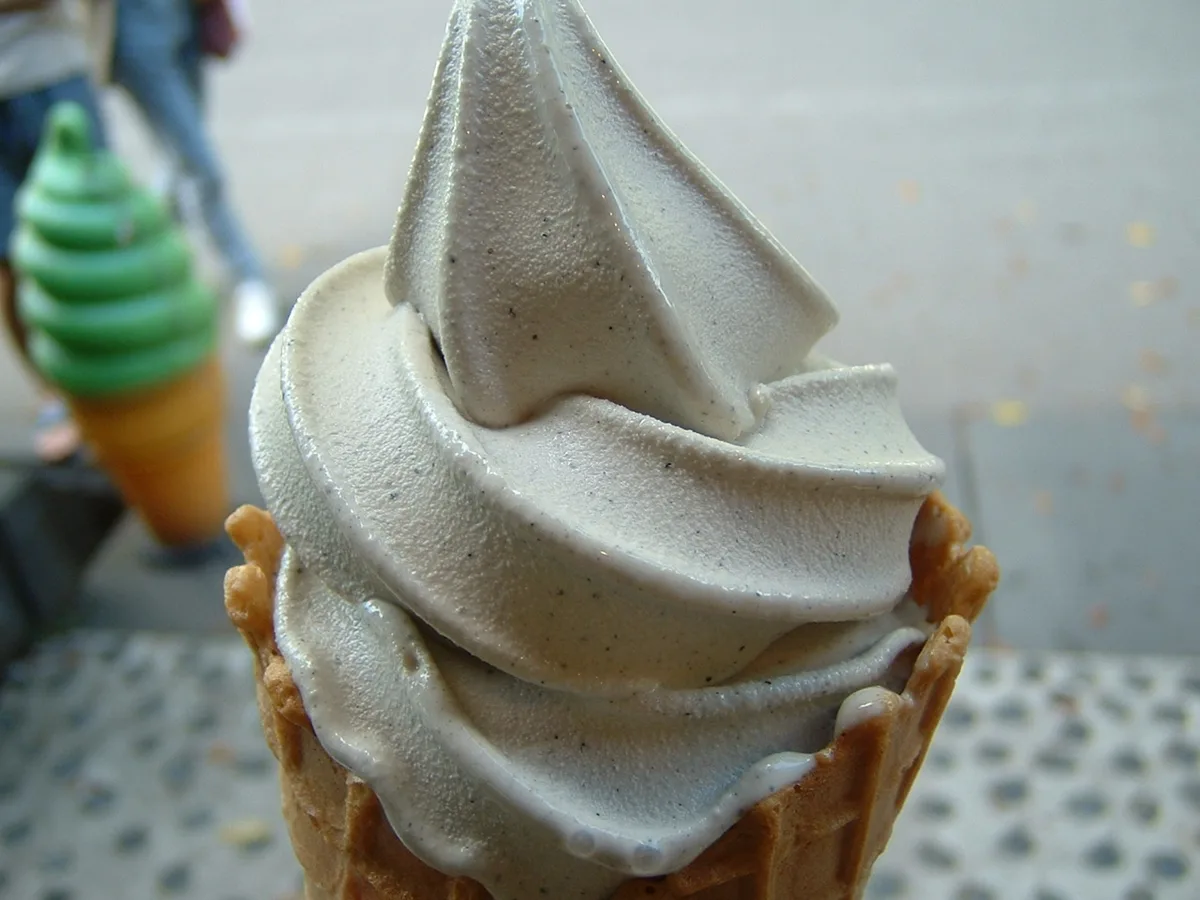 Black sesame soft ice cream — 2
