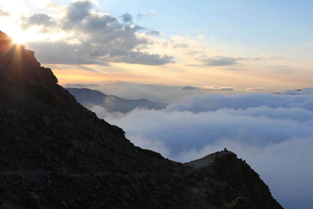 clouds moving in 2 near Kamikochi, photographed along this Japanese food and travel route