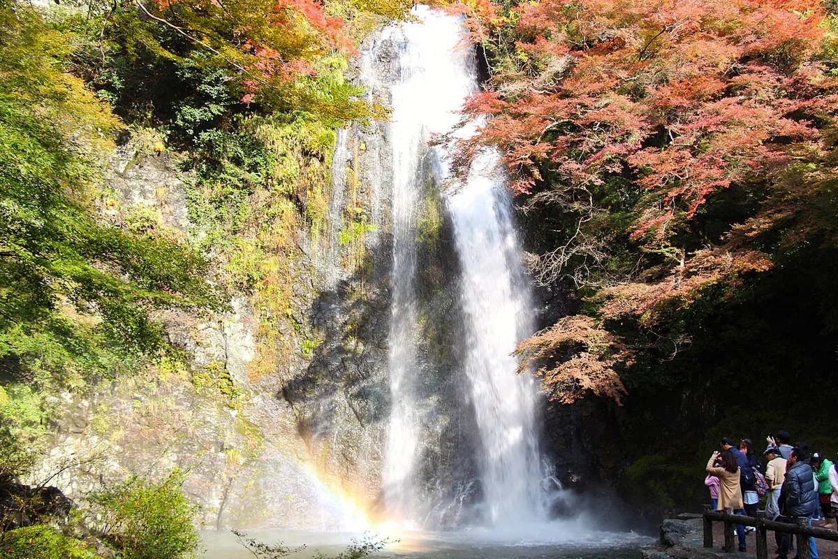 JP-Osaka-Minoo-Minootaki -With-Rainbow — 2