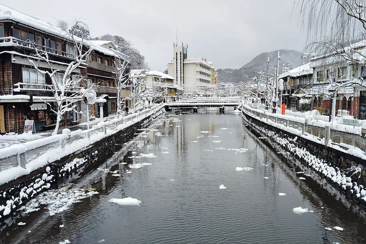 Kinosaki Onsen itinerary route — 2