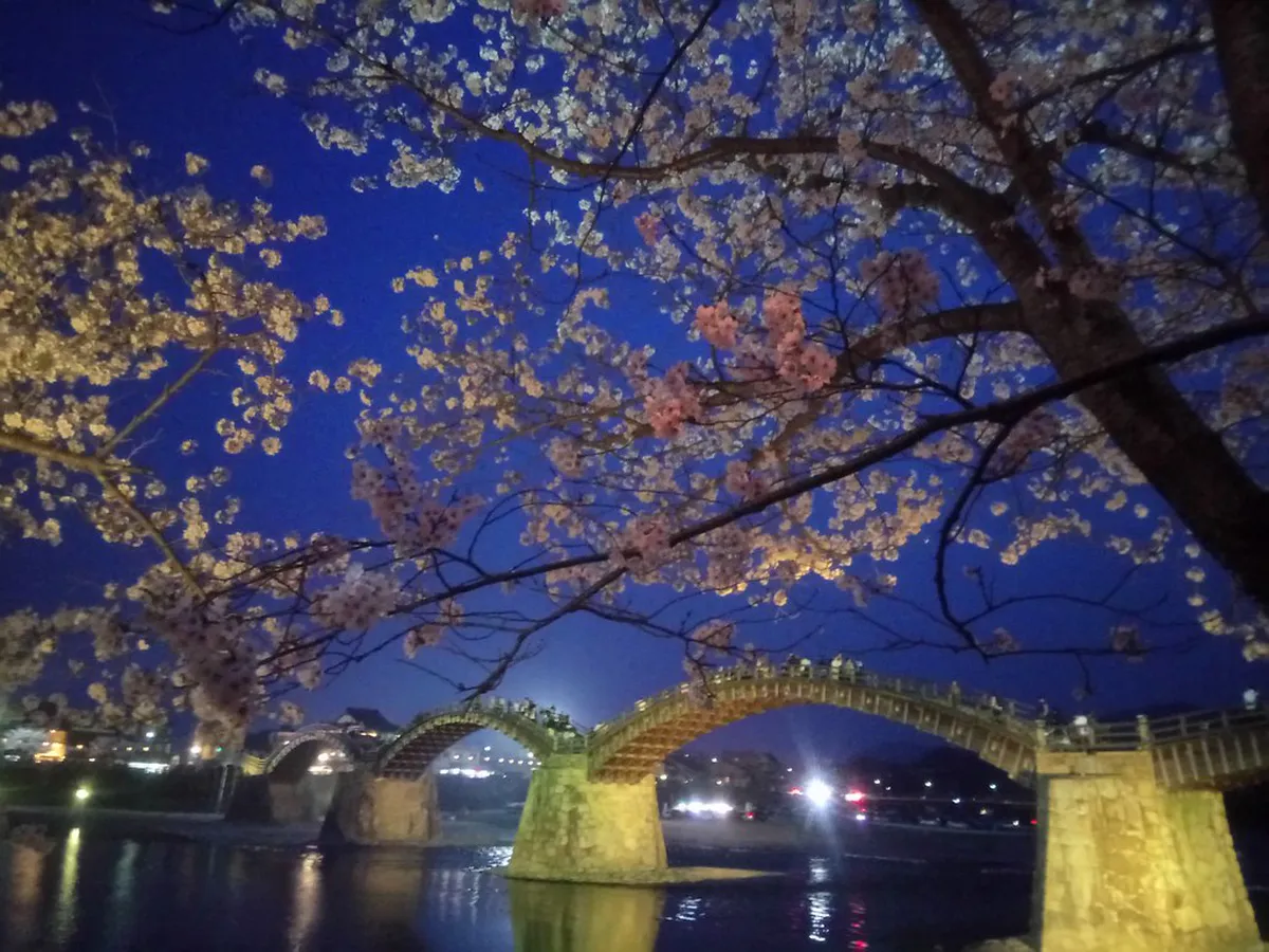 Kintaikyo Bridge Restaurants and Street Food Stalls in Iwakuni