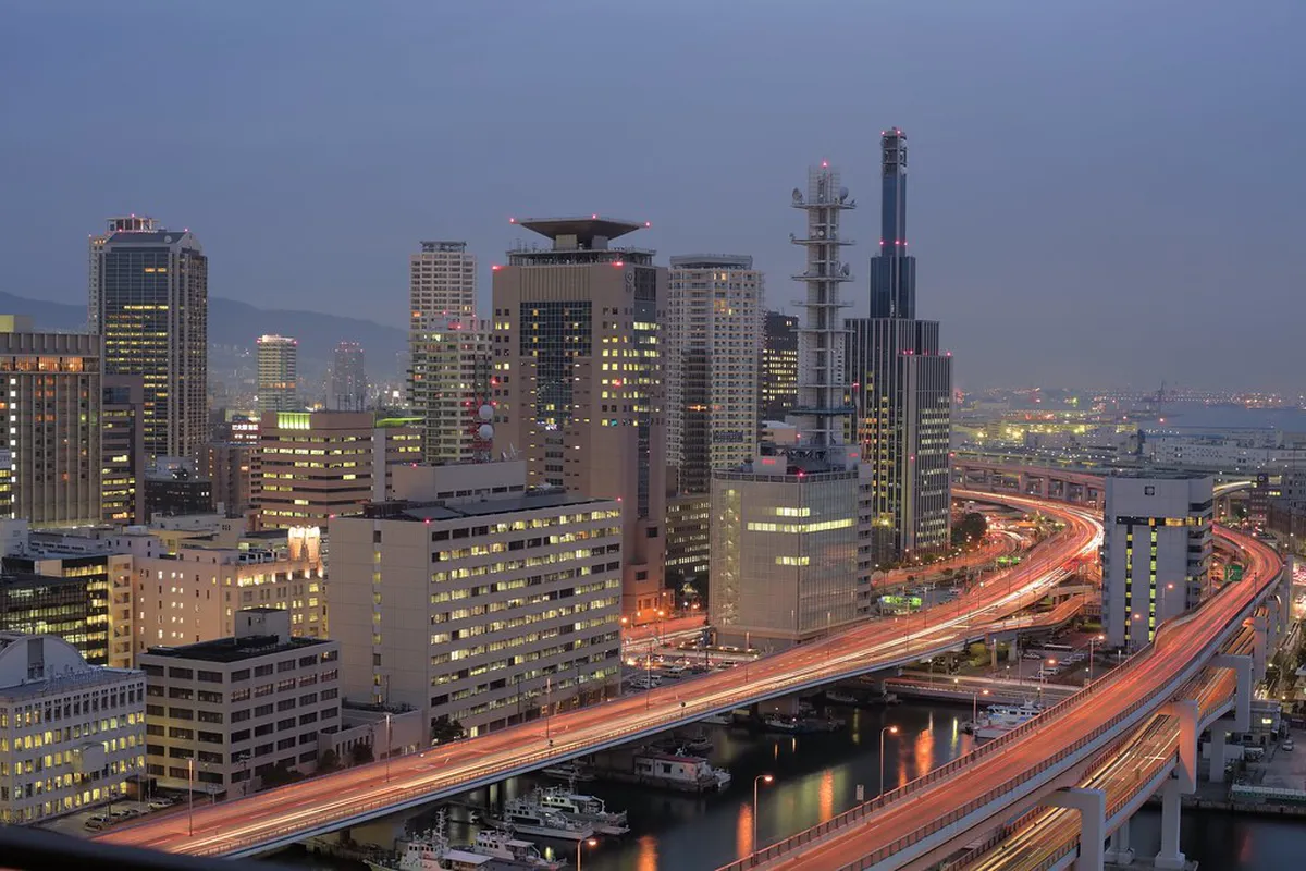 Kobe city skyline night view — kobe attractions, Kobe Japan