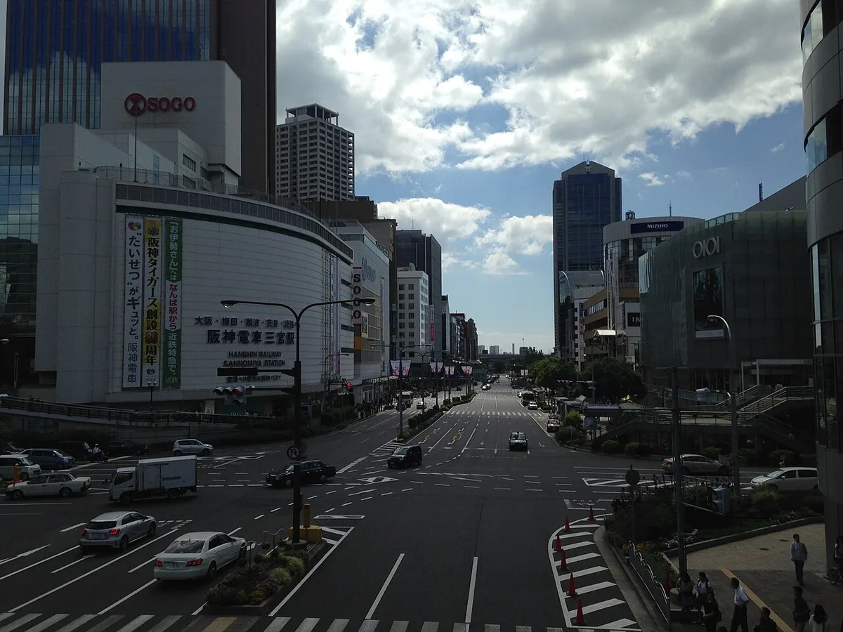 Flower Road in front of Sannomiya Station — 1