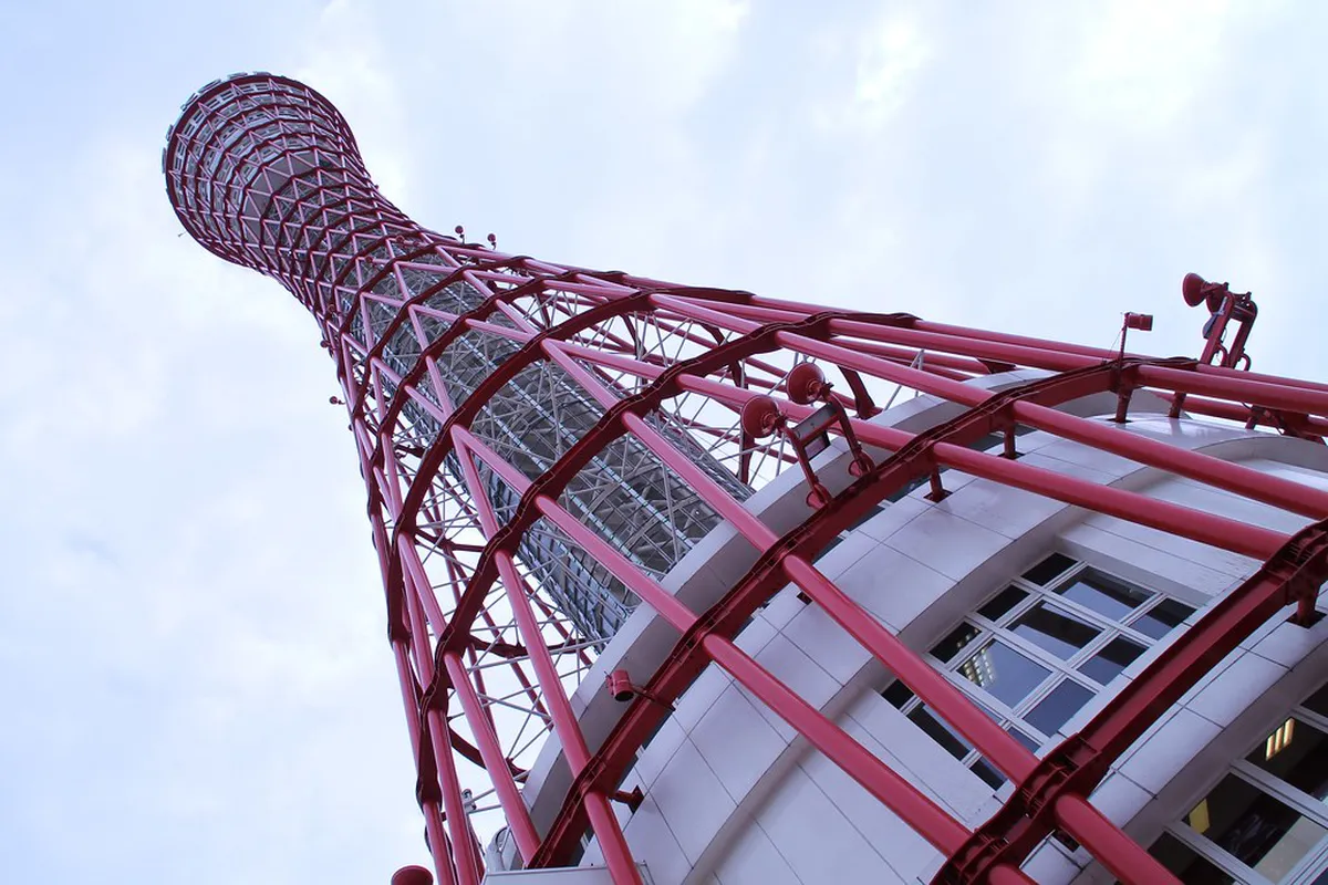 Kobe Port Tower red lattice — kobe port tower, Kobe Japan