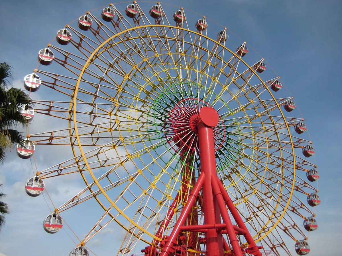 Kobe Harborland ferris wheel — kobe with kids, Kobe Japan
