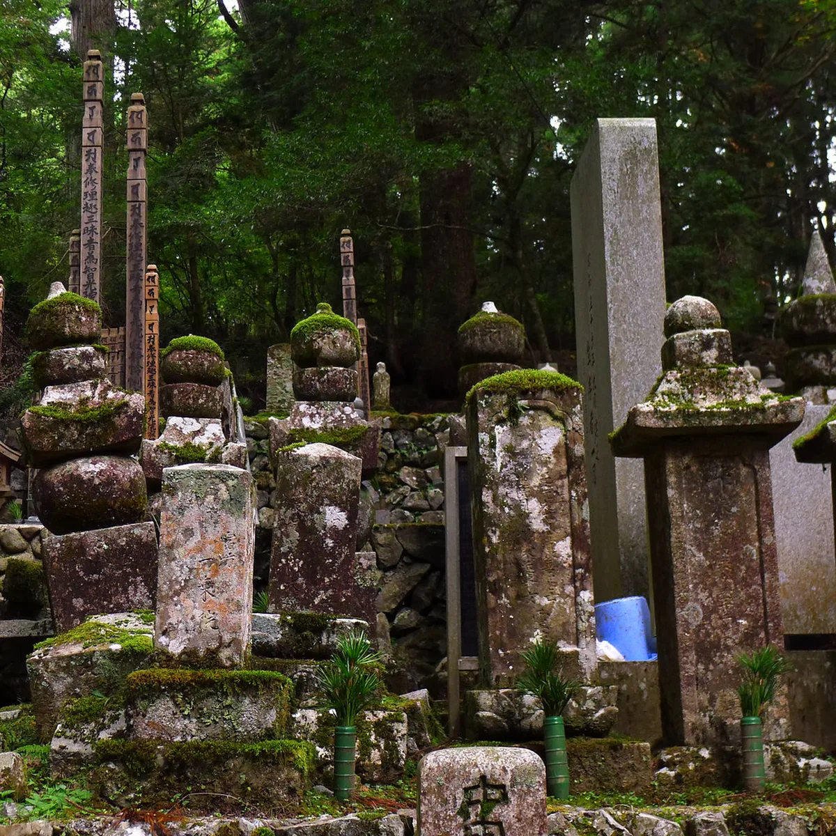 Okunoin cemetery in Koyasan, Japan