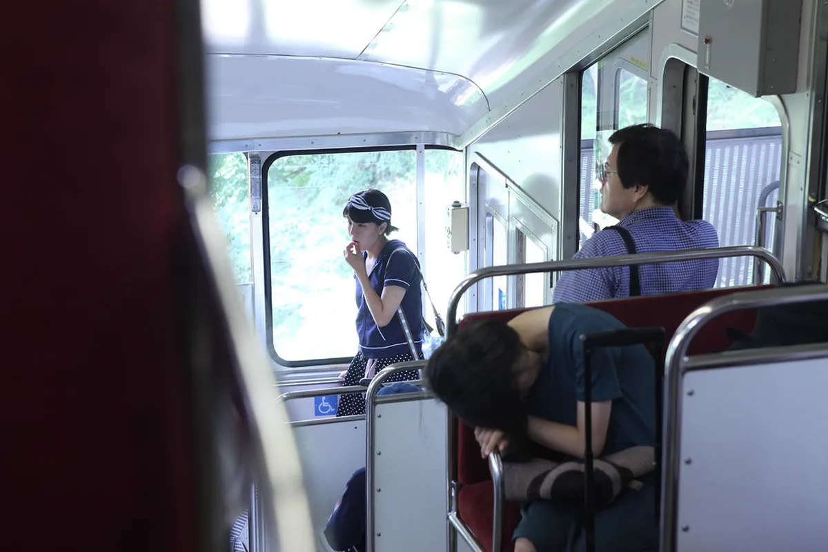 Cable car in Koyasan, Japan