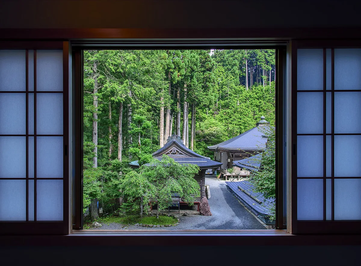 Shukubo temple lodging in Koyasan, Japan
