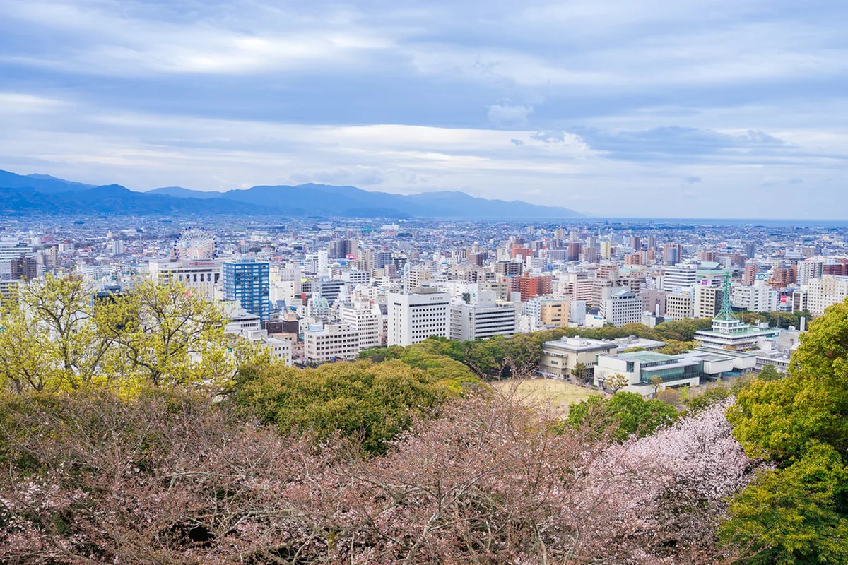 Getting To and Around Matsuyama by Tram — a scene in Matsuyama