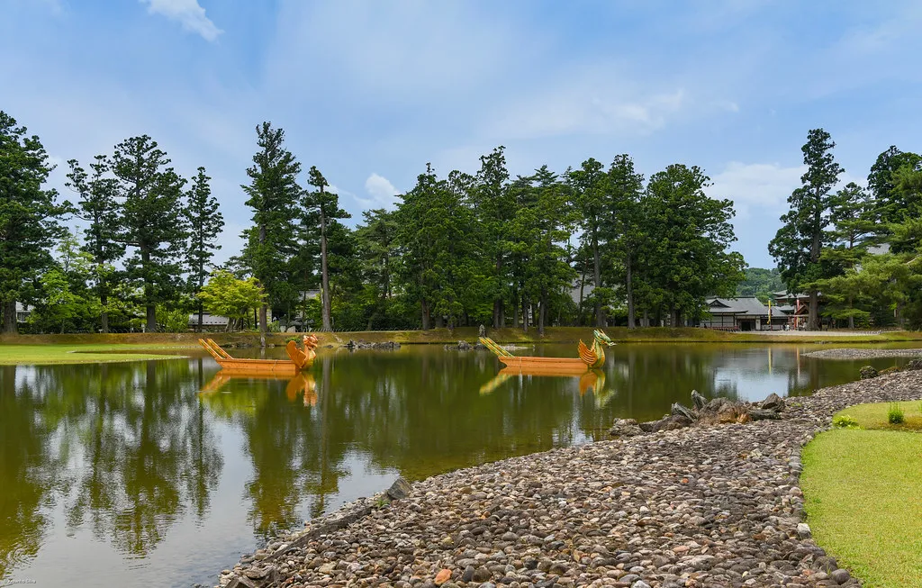 Japanese paradise garden Iwate — Hiraizumi, Japan