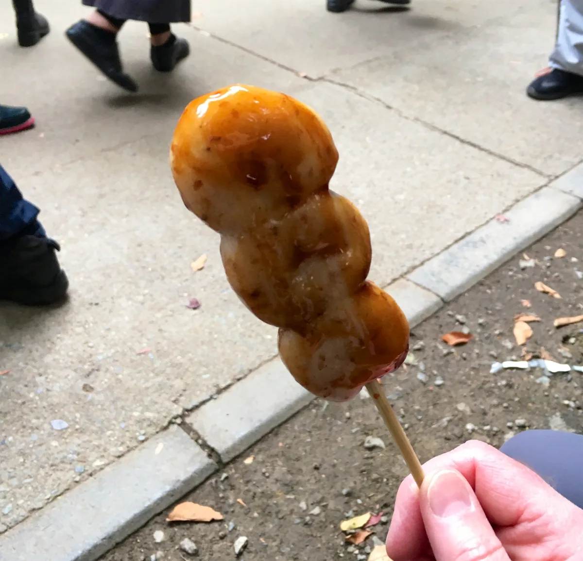 Golden sesame dango, Mount Takao, Tokyo, photographed along this Japanese food and travel route