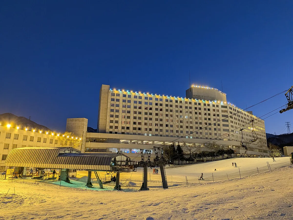 Naeba Prince Hotel and ski slopes at Naeba Ski Resort, Japan — 2