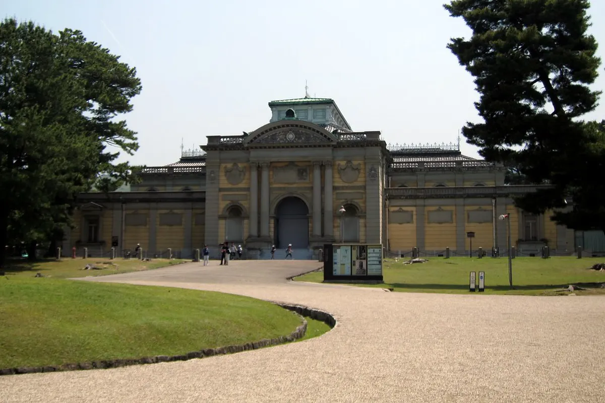 Buddhist sculpture gallery inside the Nara National Museum displaying ancient statues from the Nara period, Japan