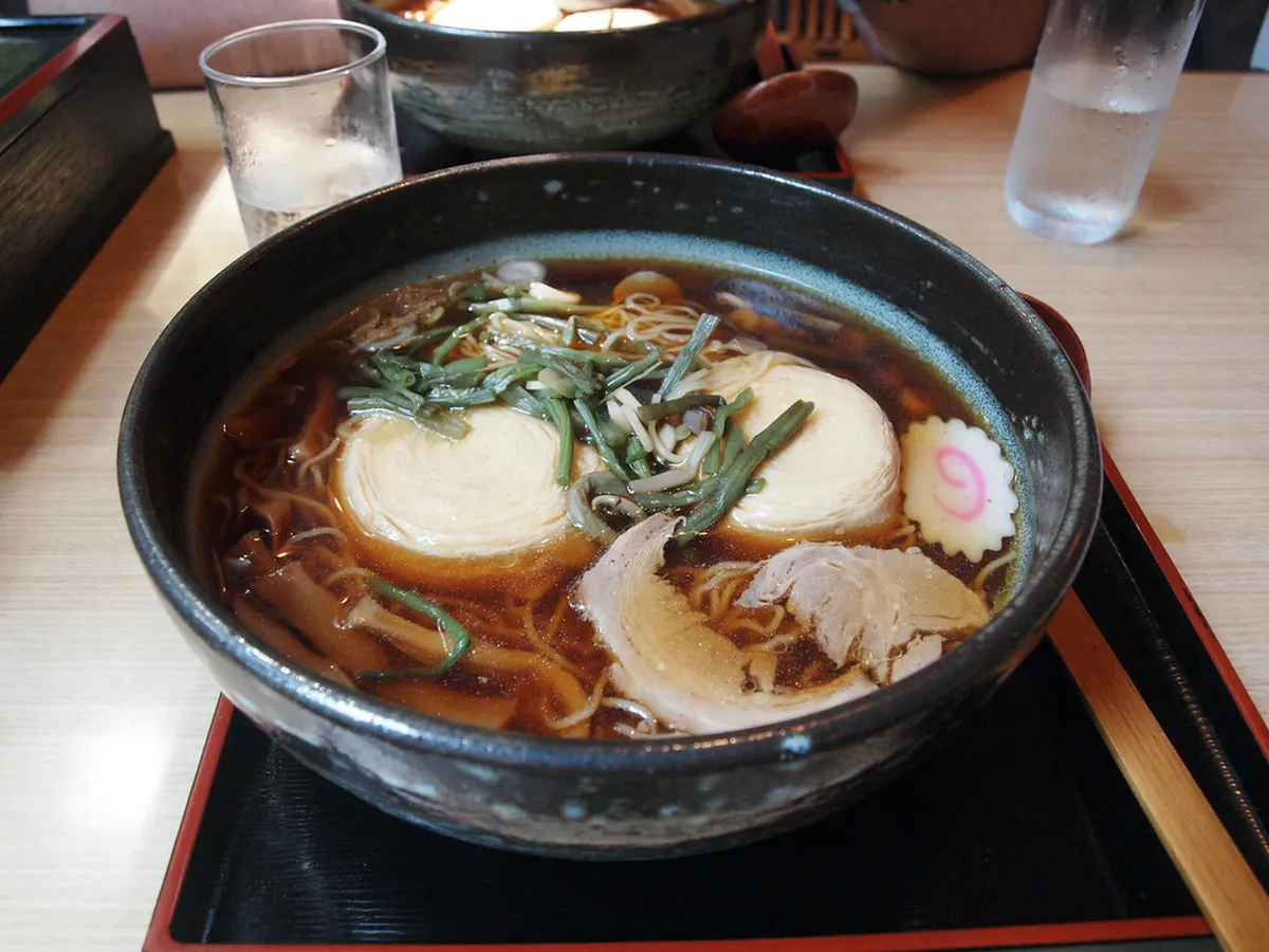 Fresh yuba soy milk skin served as a traditional Nikko delicacy in Japan