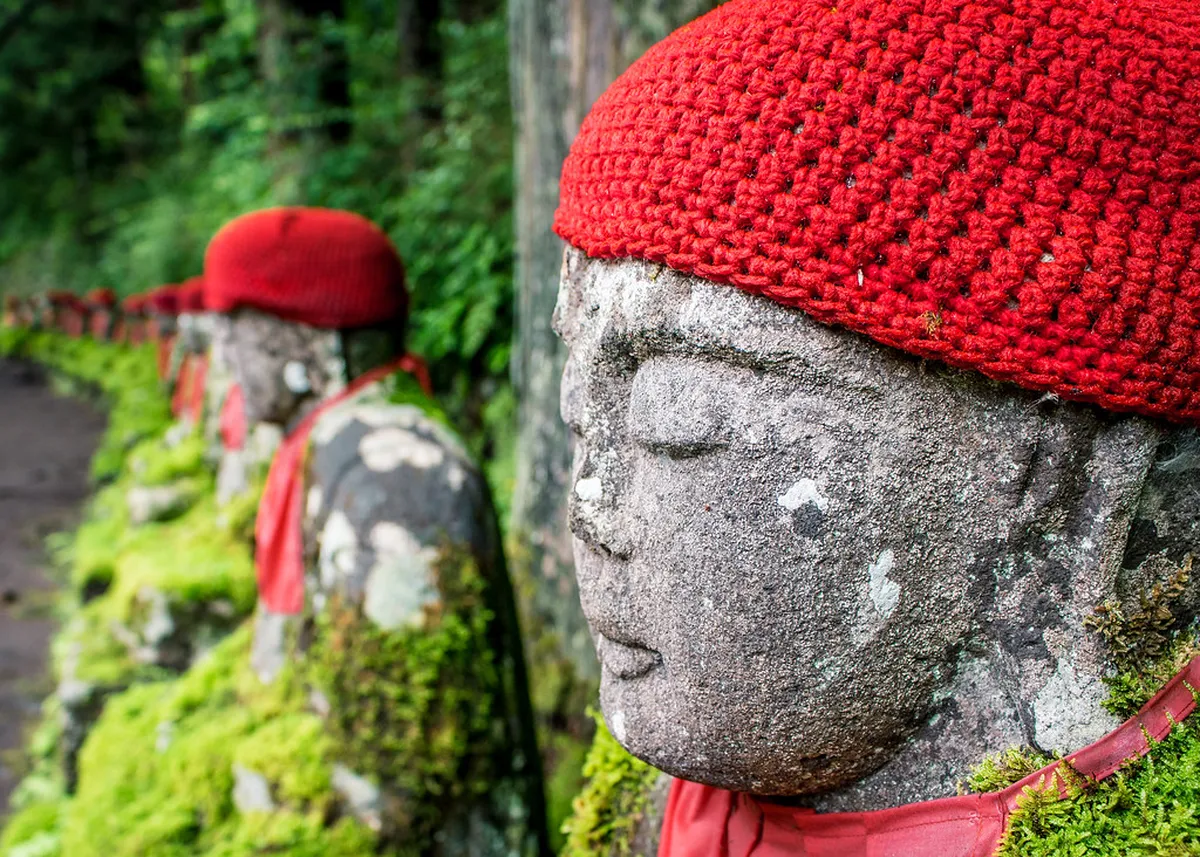 Kanmangafuchi Abyss Nikko jizo — nikko hidden gems in Nikko, Japan
