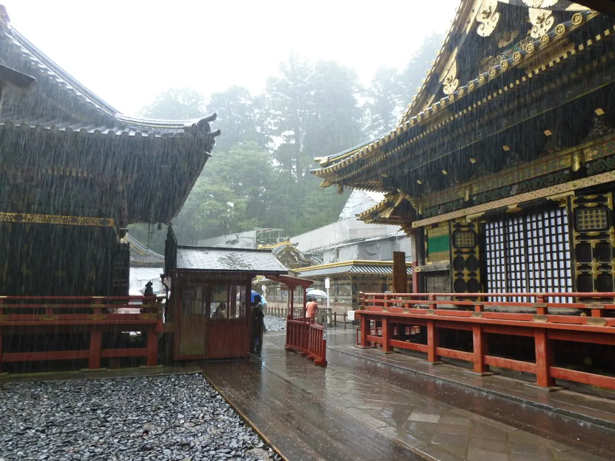 Nikko Toshogu rain — nikko rainy day in Nikko, Japan