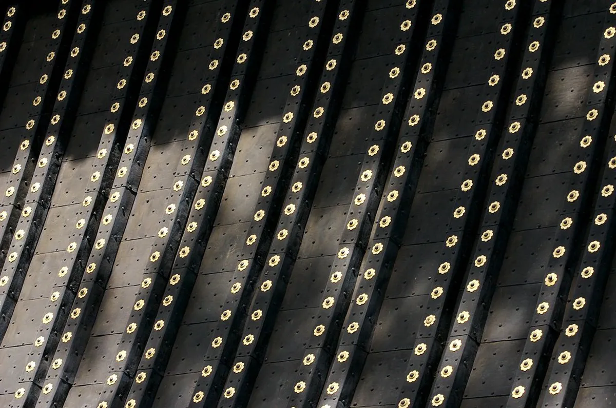 Nikko temple architecture detail — nikko rainy day in Nikko, Japan