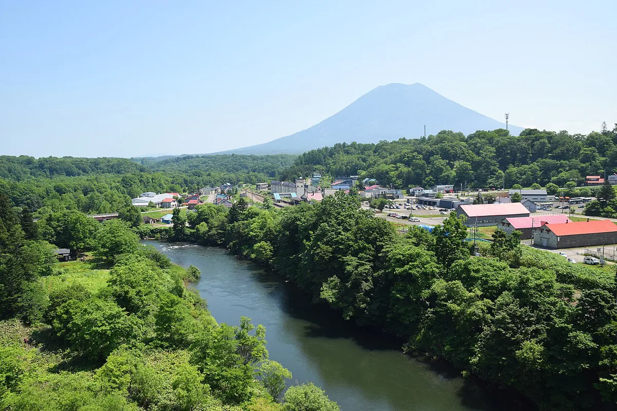 Green slopes of Mount Yotei above Niseko in summer, Japan — 2